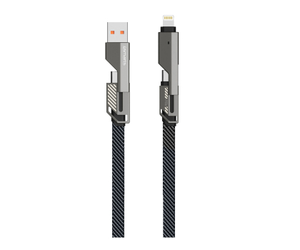 Kabel 4smarts ComboCord Flat 240W USB/USB-C/Lightning 1.5m + brelok